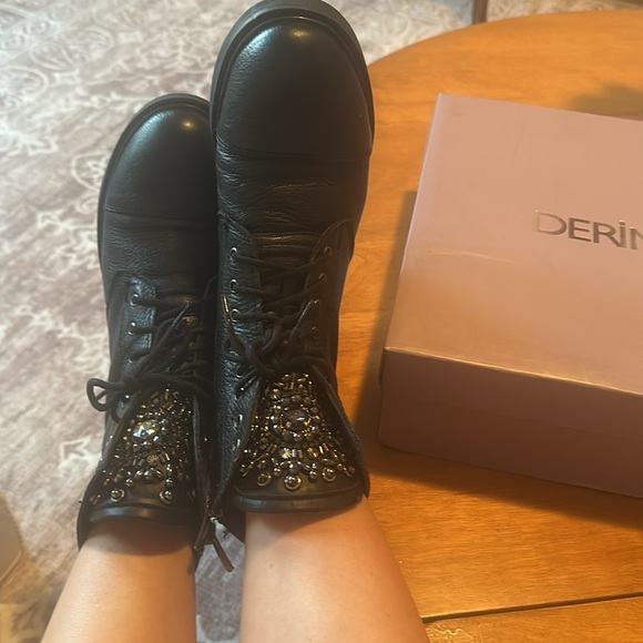 Leather combat boots - Picture 6 of 8